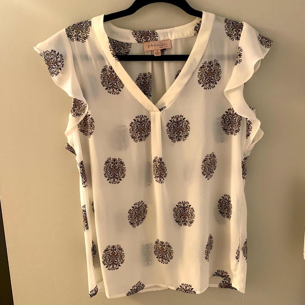 Philosophy Print Blouse